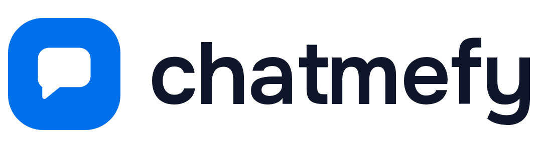 Chatmefy logo, dark text